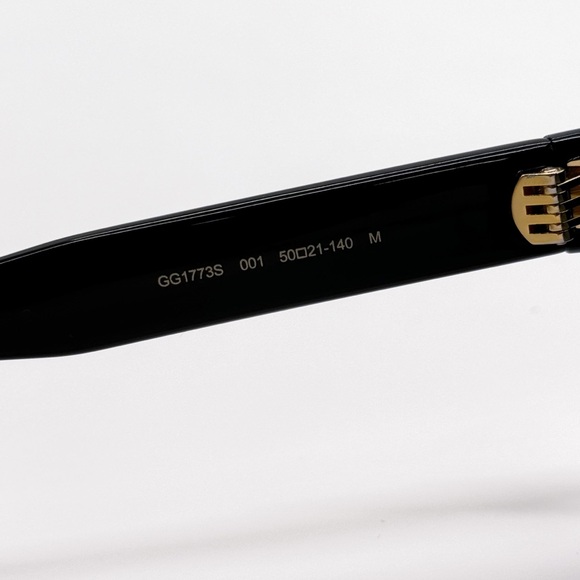 NEW GUCCI GG1773S 001 CAT EYE BLACK GREY WOMEN SUNGLASSES GUCCI - Picture 7 of 10